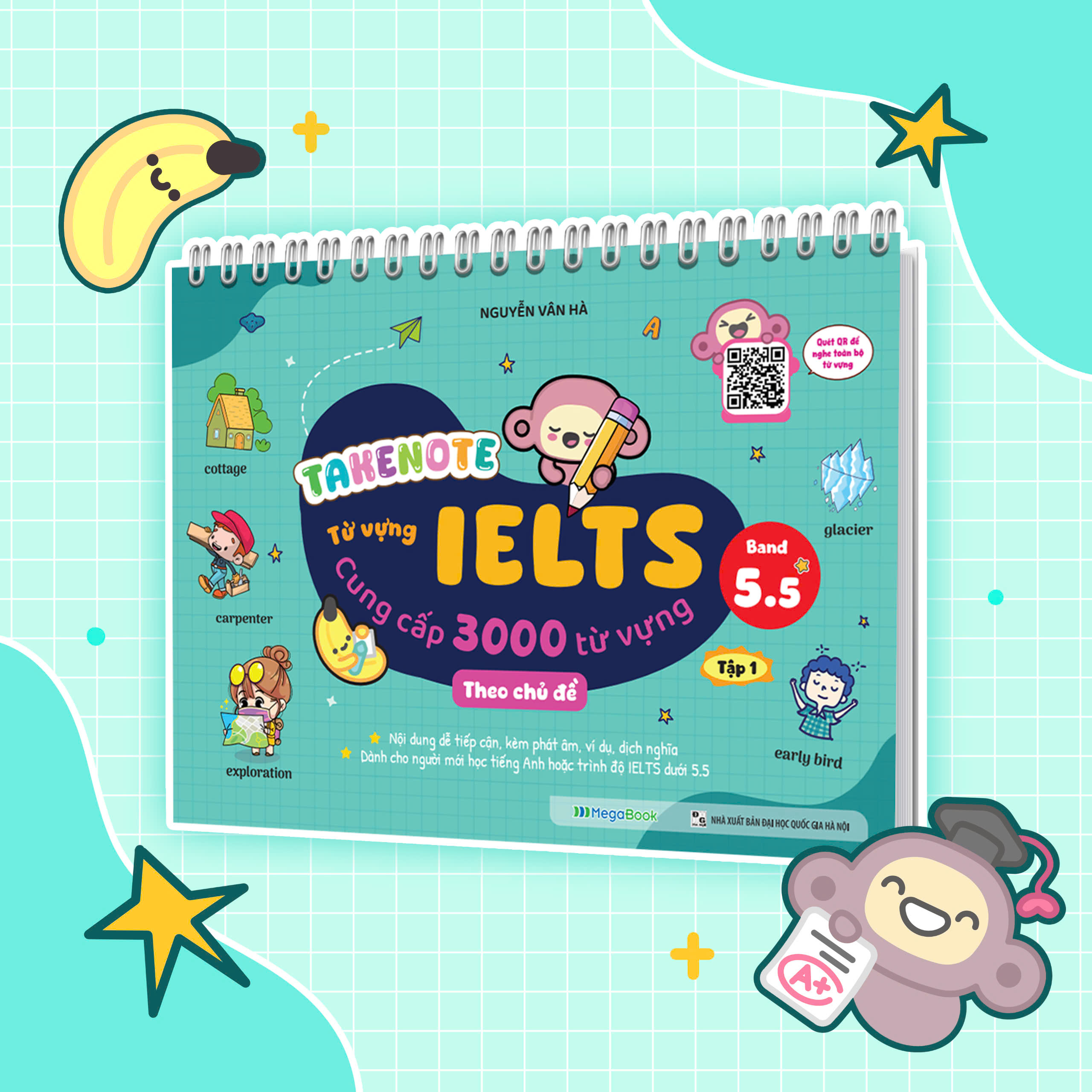 Bộ Takenote - Từ Vựng IELTS - Cung Cấp 3000 Từ Vựng Theo Chủ Đề - Band 5.5 - Tập 1 - Ảnh 3