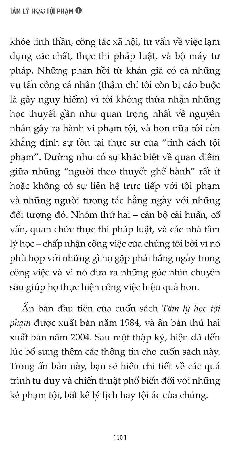 Bộ Tâm Lý Học Tội Phạm - Tập 1 (Tái Bản 2025) - Ảnh 6