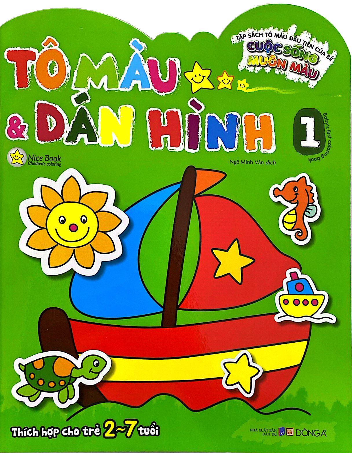 Bộ Tập Sách Tô Màu Đầu Tiên Của Bé - Cuộc Sống Muôn Màu - Tô Màu Và Dán Hình - Tập 1 - Ảnh 3