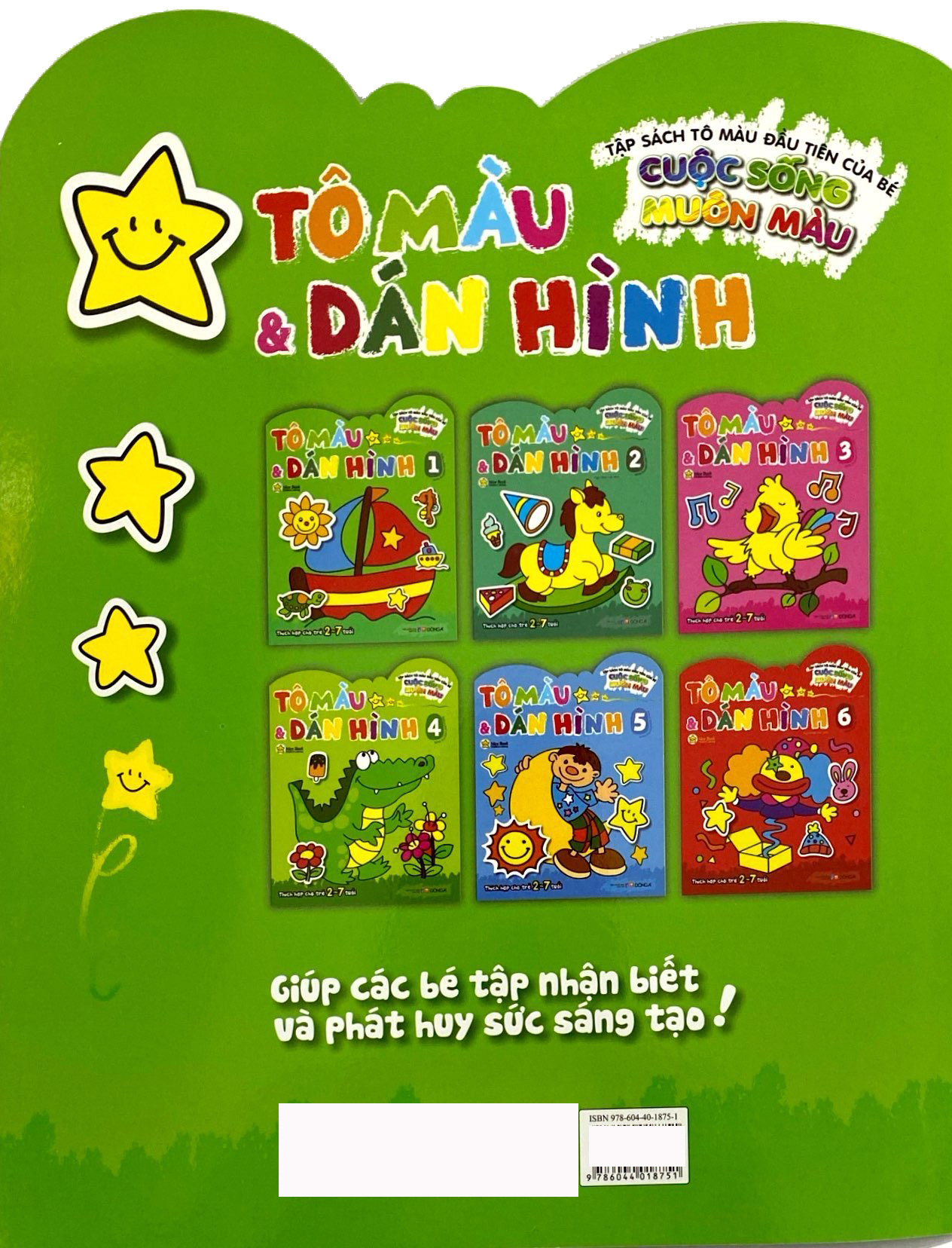 Bộ Tập Sách Tô Màu Đầu Tiên Của Bé - Cuộc Sống Muôn Màu - Tô Màu Và Dán Hình - Tập 1 - Ảnh 8
