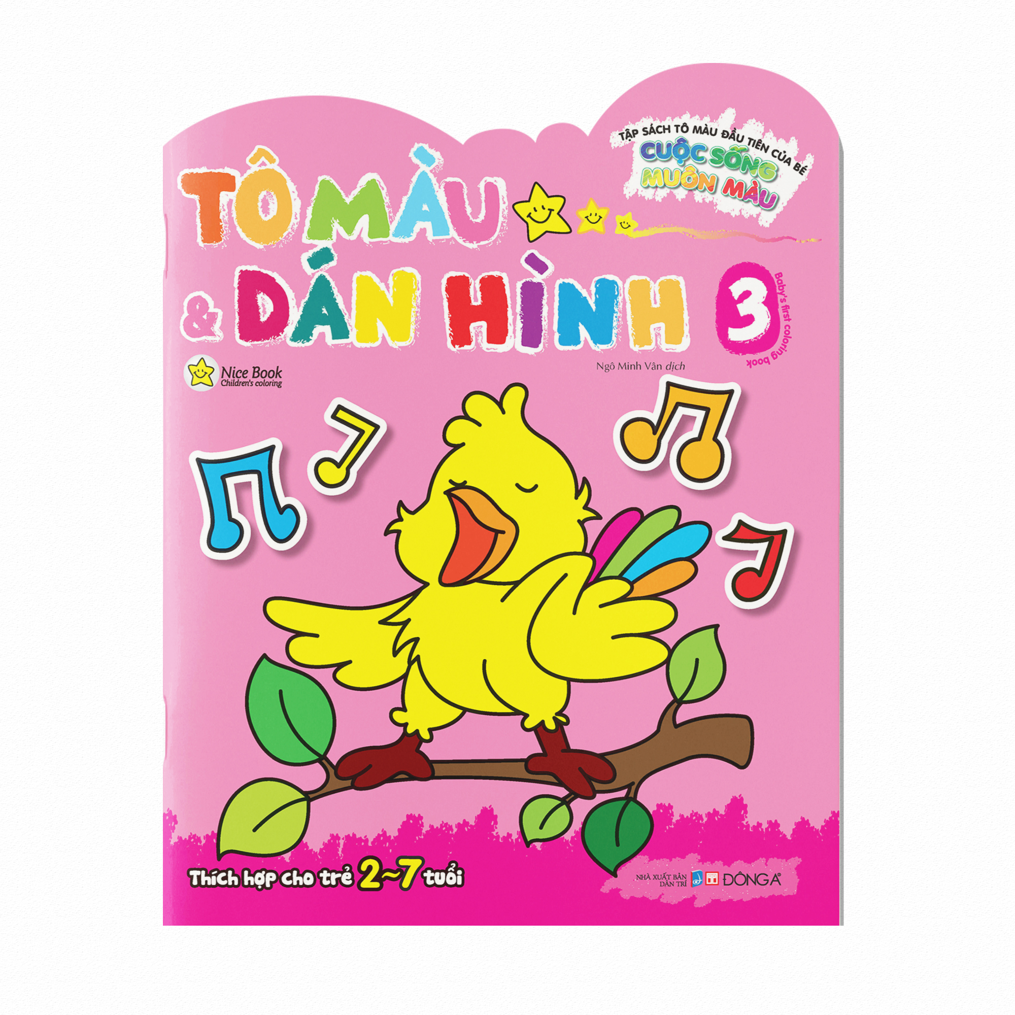 Bộ Tập Sách Tô Màu Đầu Tiên Của Bé - Cuộc Sống Muôn Màu - Tô Màu Và Dán Hình - Tập 3 - Ảnh 2