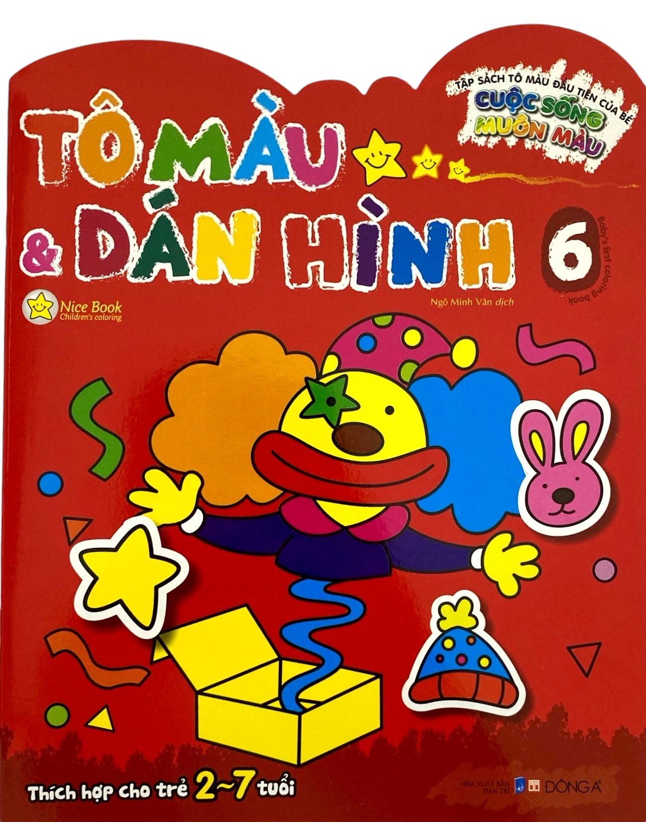 Bộ Tập Sách Tô Màu Đầu Tiên Của Bé - Cuộc Sống Muôn Màu - Tô Màu Và Dán Hình - Tập 6 - Ảnh 3