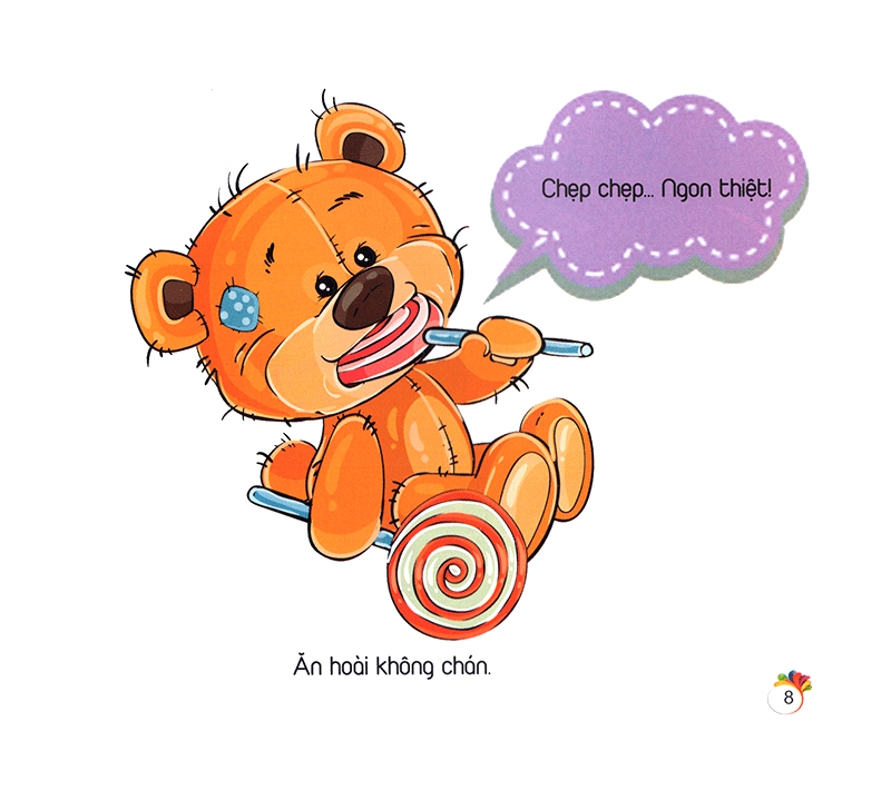 bộ teddy thích ăn kẹo - gấu bông teddy - tập 3 - Ảnh 9