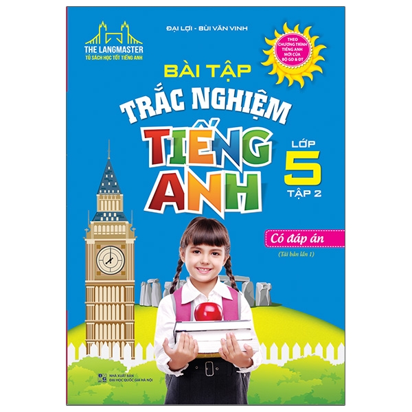 bộ the langmaster - bài tập trắc nghiệm tiếng anh lớp 5 - tập 2 (tái bản 2020)