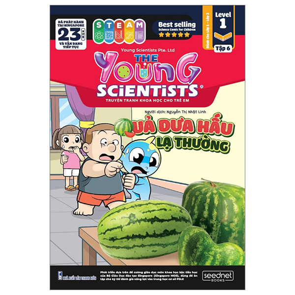 bộ the young scientist - truyện tranh khoa học cho trẻ em - level 1 - tập 6: quả dưa hấu lạ thường