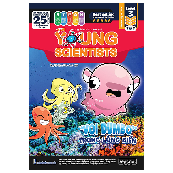 bộ the young scientist - truyện tranh khoa học cho trẻ em - level 3 - tập 7: "voi dumbo" trong lòng biển