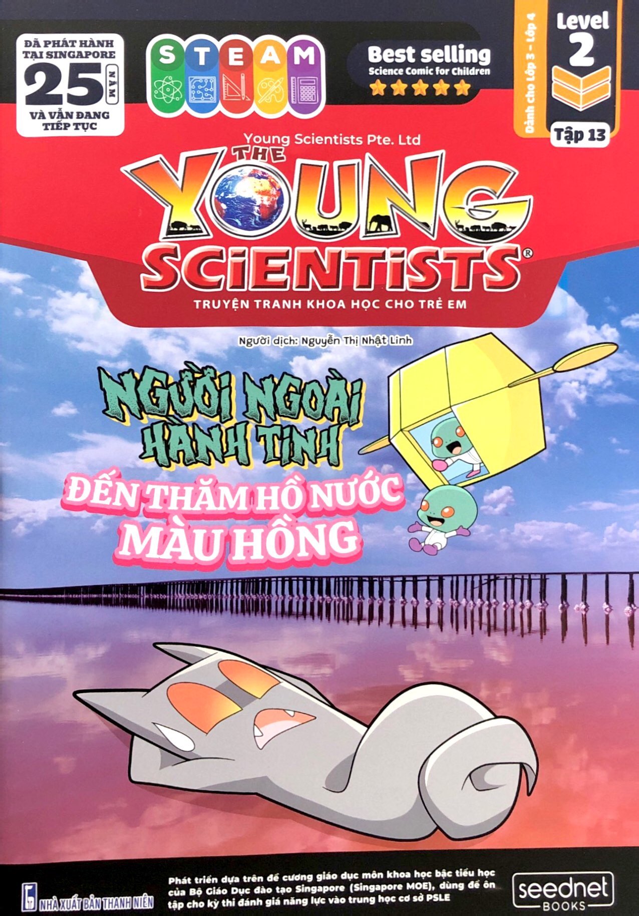 Bộ The Young Scientists - Truyện Tranh Khoa Học Cho Trẻ Em - Level 2 - Tập 13 - Người Ngoài Hành Tinh Đến Thăm Hồ Nước Màu Hồng - Ảnh 2