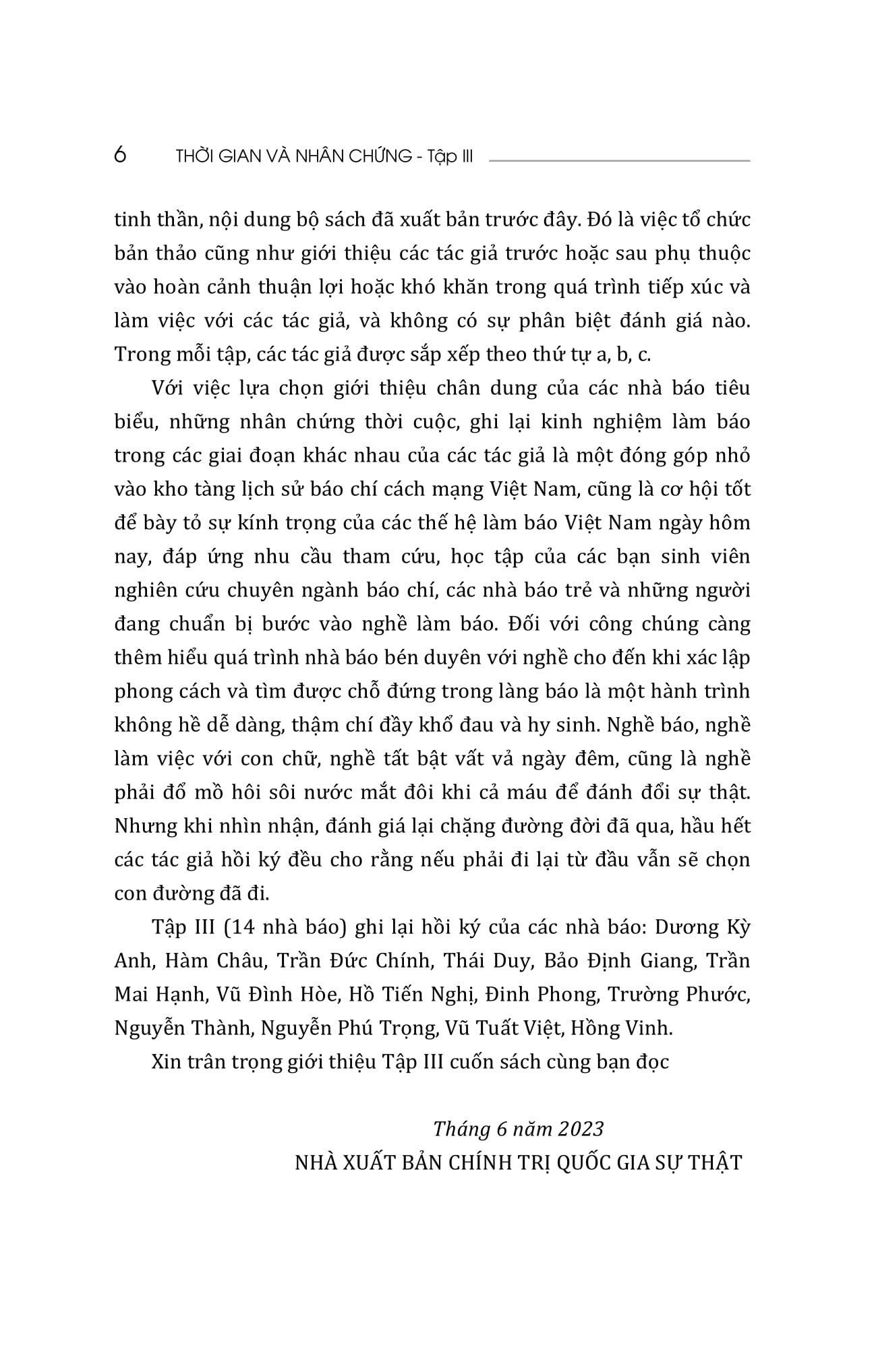 Bộ Thời Gian Và Nhân Chứng - Hồi Ký Của Các Nhà Báo - Tập III - Ảnh 7