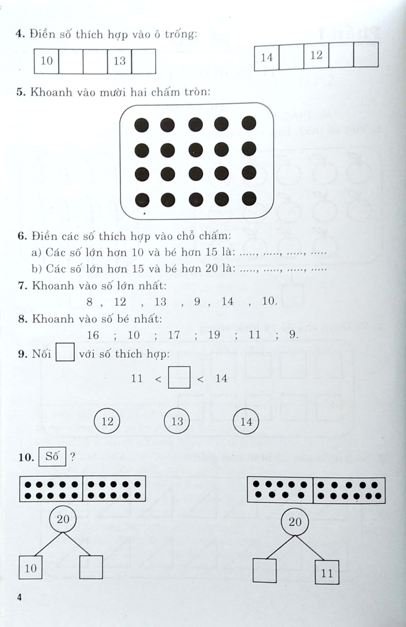 bộ thực hành kiểm tra cuối tuần - giúp em giỏi toán 1 - tập 2 - Ảnh 5