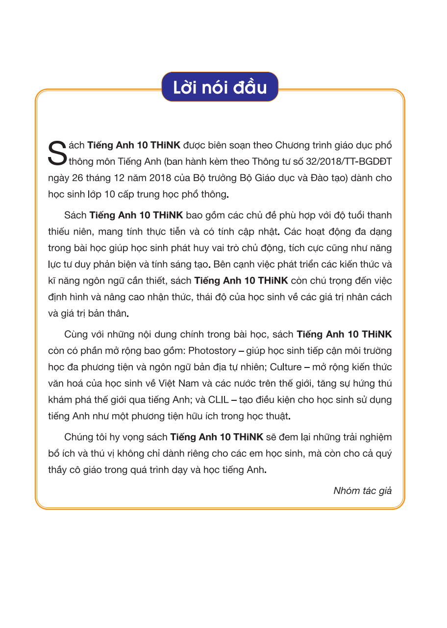 bộ tiếng anh 10 think - student's book - Ảnh 4