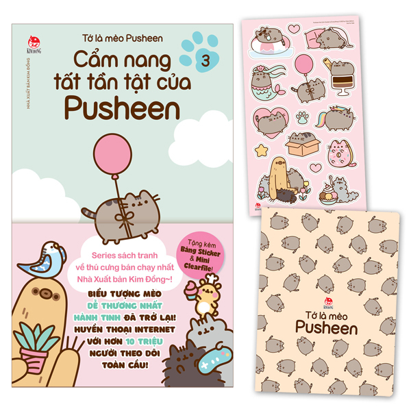Bo
To La Meo Pusheen - Tap 3 - Cam Nang Tat Tan Tat Cua Pusheen - Tang Kem Bang Sticker + Mini Clearfile