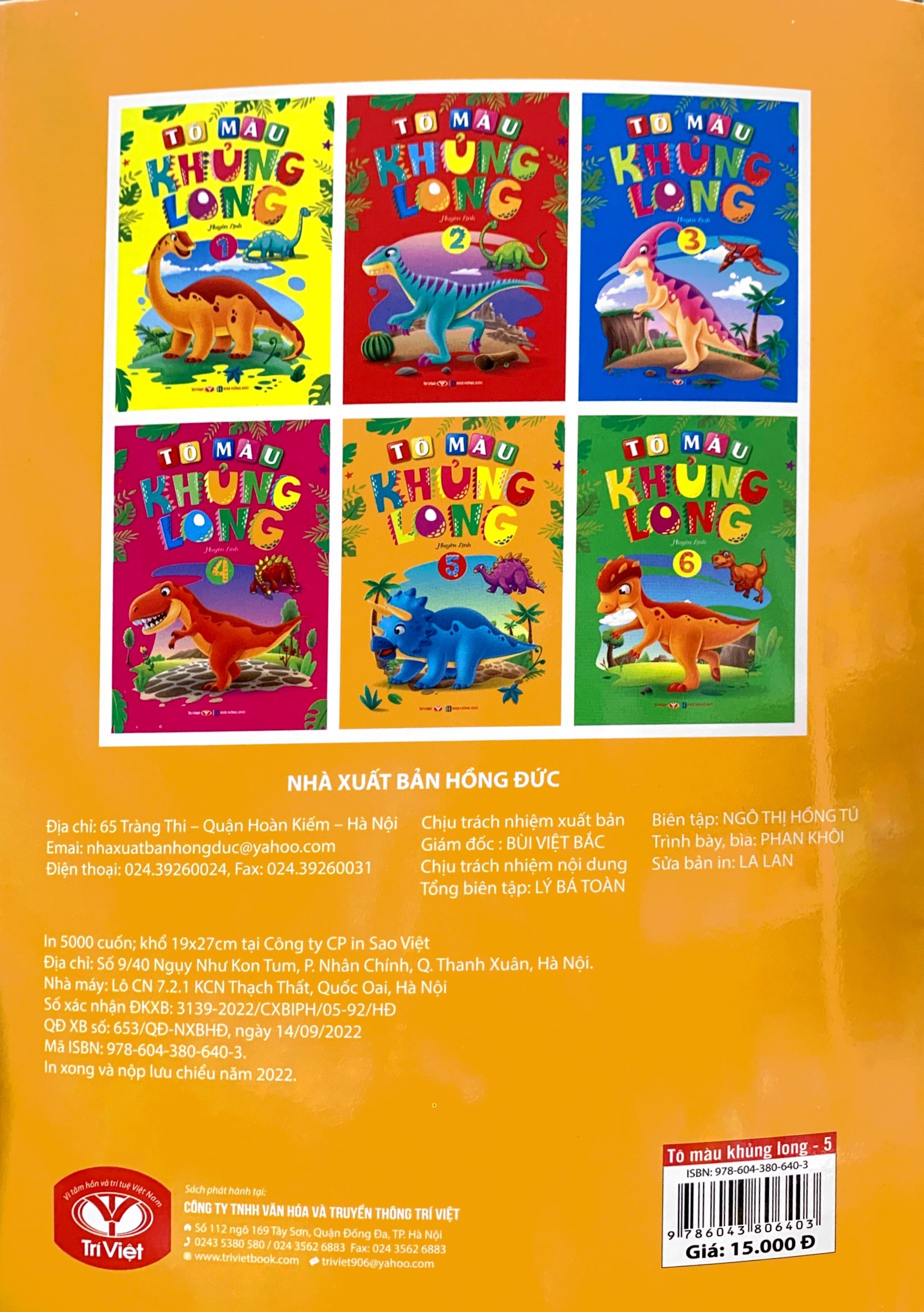 bộ tô màu khủng long - tập 5 (2022) - Ảnh 7