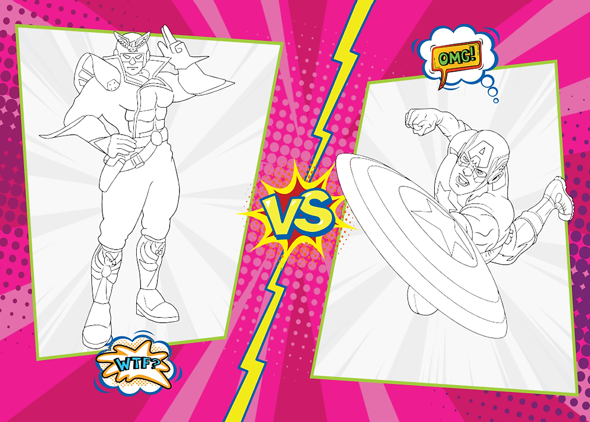 bộ tô màu rèn luyện iq eq cq - super heroes siêu anh hùng - tập 2 - tặng kèm sticker - Ảnh 3