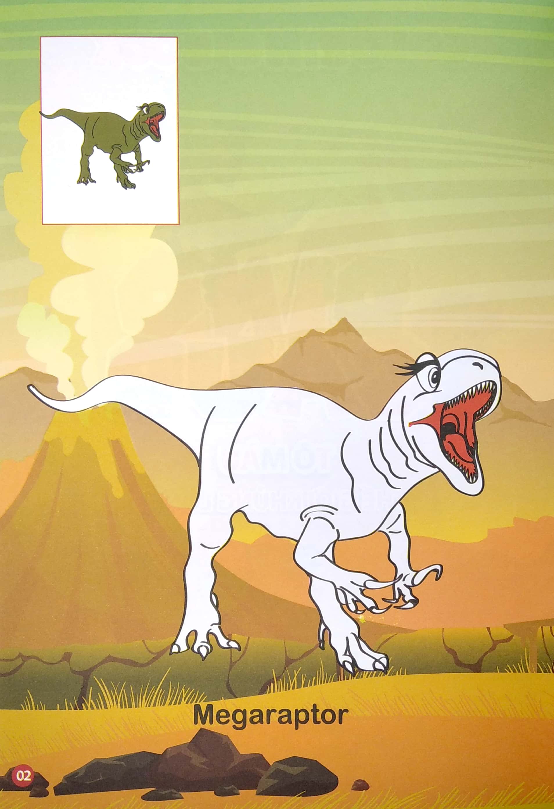 bộ tô màu thế giới khủng long dinosaurs 3 - Ảnh 4