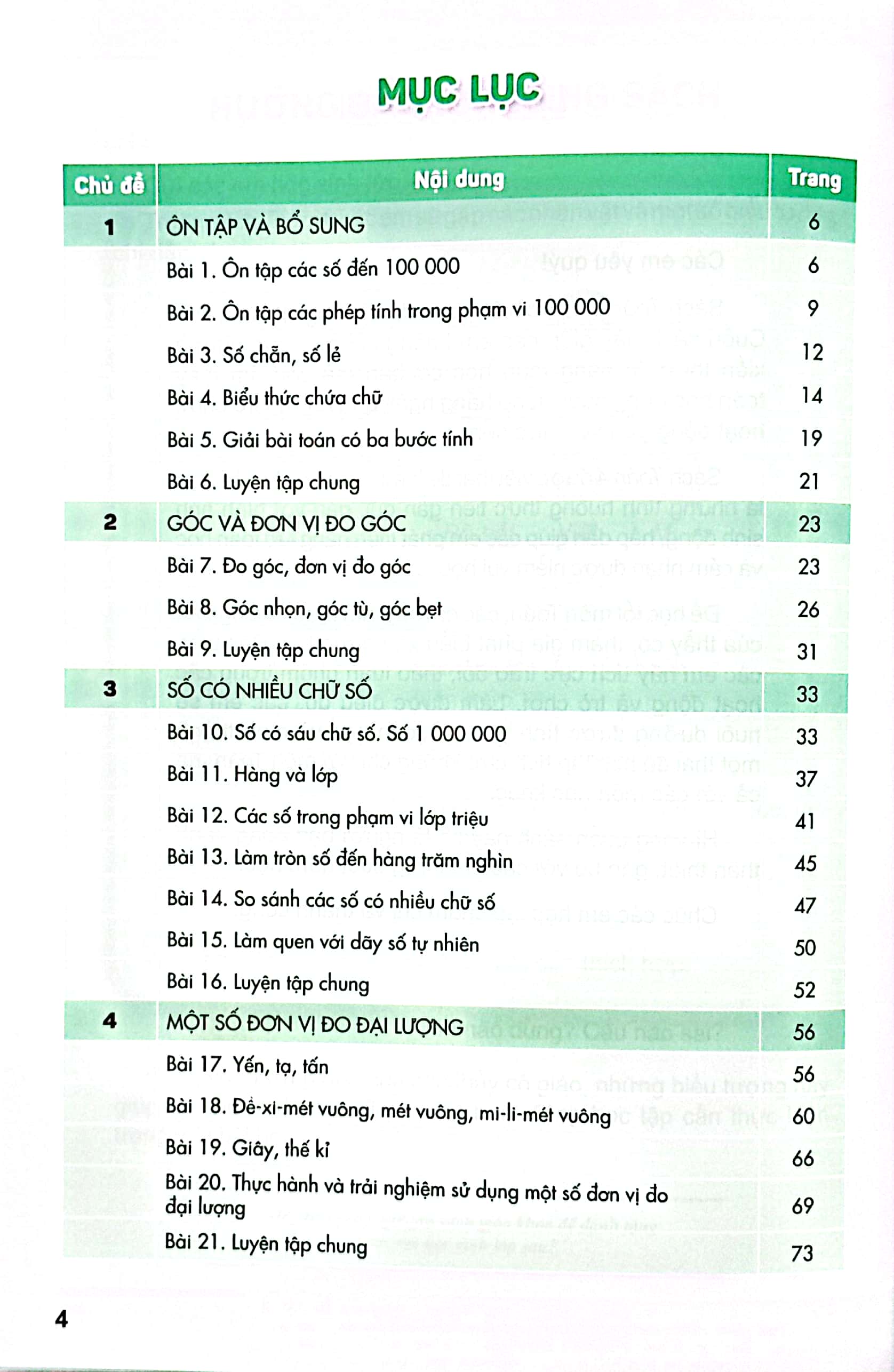 bộ toán 4 - tập 1 (kết nối tri thức) (chuẩn) - Ảnh 3