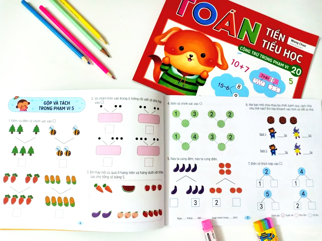 bộ toán tiền tiểu học - cộng trừ trong phạm vi 20 (tái bản 2023) - Ảnh 3