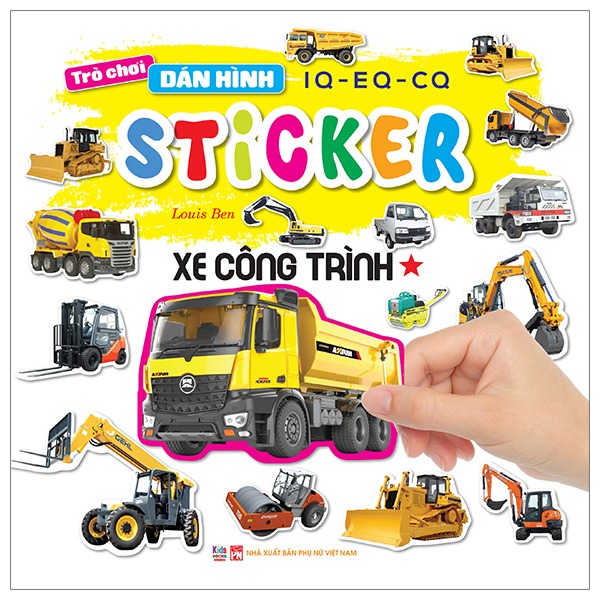 Bộ Trò Chơi Dán Hình IQ-EQ-CQ - Sticker - Xe Công Trình - Tập 2 - Ảnh 9