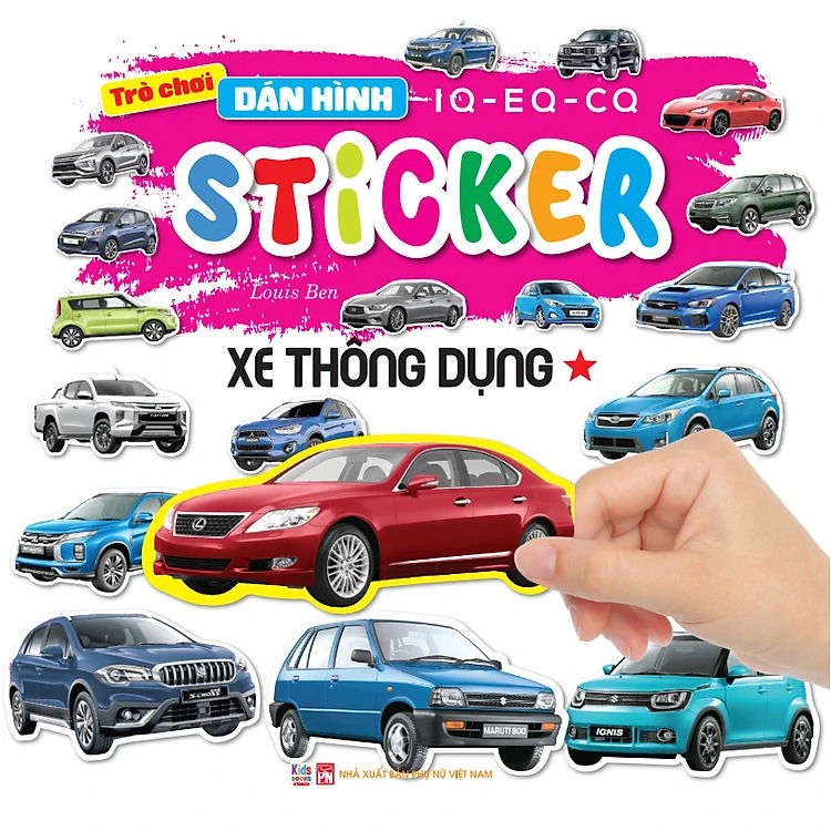 Bộ Trò Chơi Dán Hình IQ-EQ-CQ - Sticker - Xe Thể Thao -Tập 1 - Ảnh 2