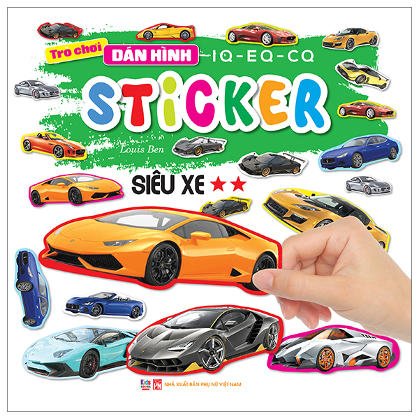 Bộ Trò Chơi Dán Hình IQ-EQ-CQ - Sticker - Xe Thể Thao -Tập 1 - Ảnh 8