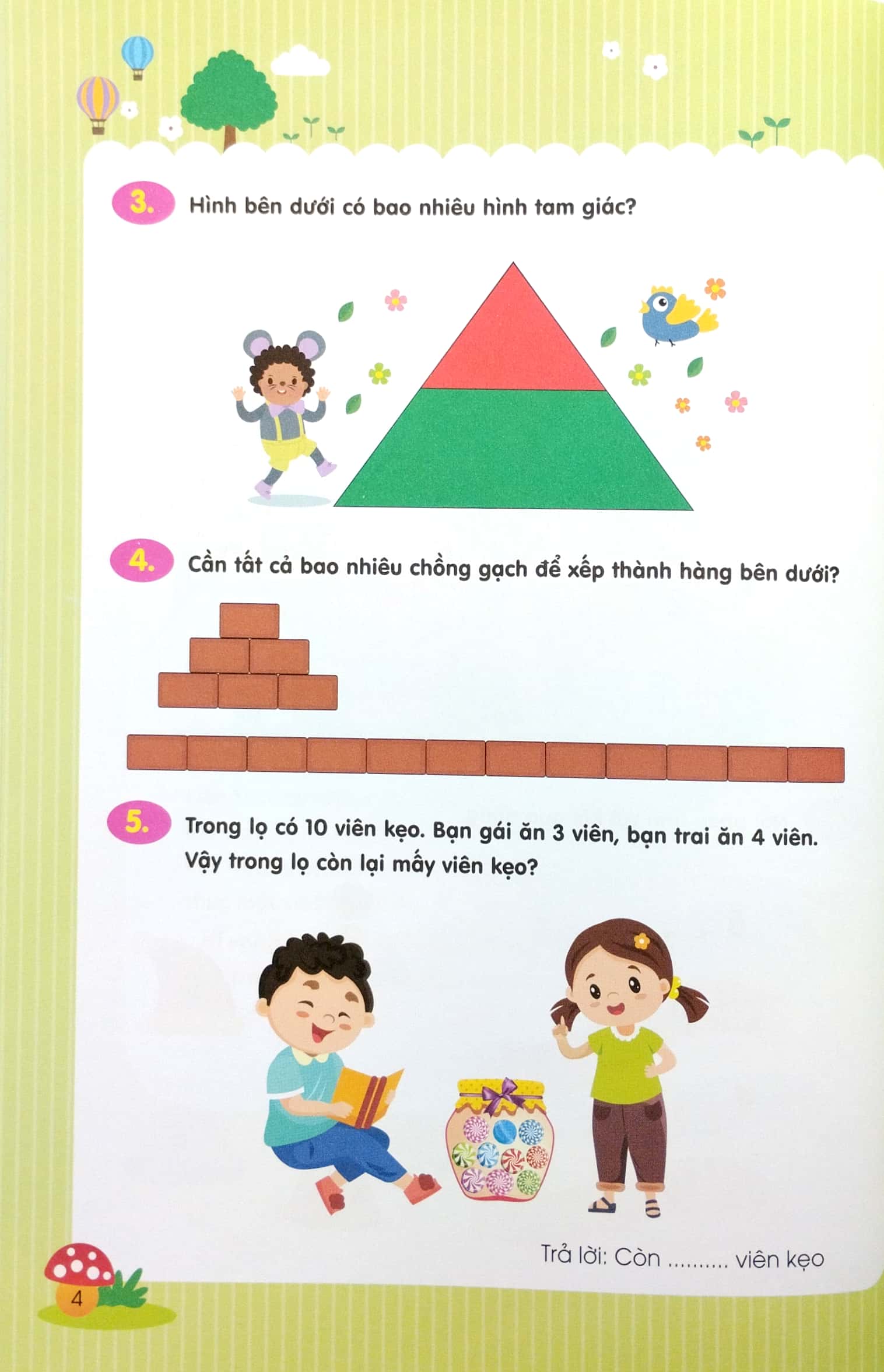 bộ trò chơi toán học 2 (rèn luyện tư duy 3-6 tuổi) - Ảnh 5