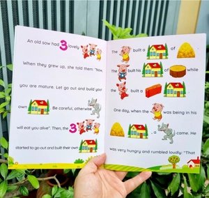 bộ truyện tranh tư duy hình ảnh tiếng anh - look and tell fairy tales 1-2-3-4 (hear it - see it - say it) (bộ 4 cuốn) - Ảnh 6