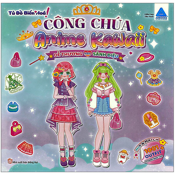 Bộ Tủ Đồ Biến Hoá Công Chúa Anime Kawaii - Công Chúa Hay Phù Thủy - Ảnh 9