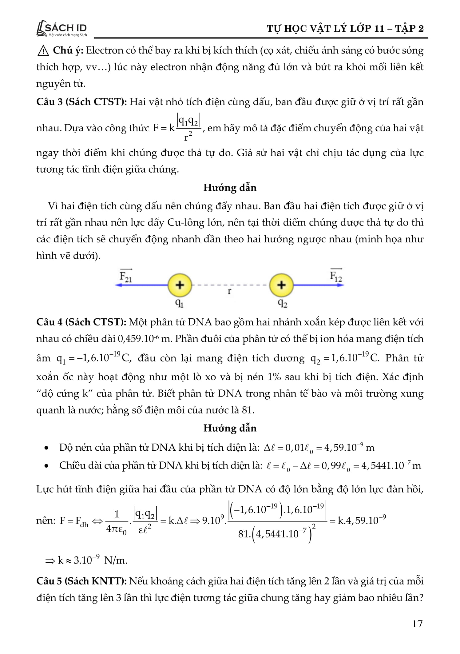Bộ Tự Học Vật Lý Lớp 11 - Tập 2 - Ảnh 9
