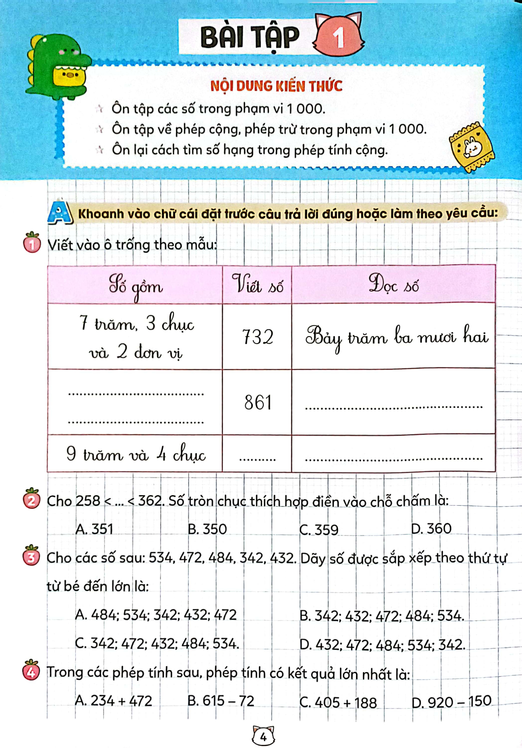 Bộ Vở Bài Tập Toán Tăng Cường 3 - Tập 1 (Theo Sách Giáo Khoa Kết Nối Tri Thức Với Cuộc Sống) - Ảnh 6