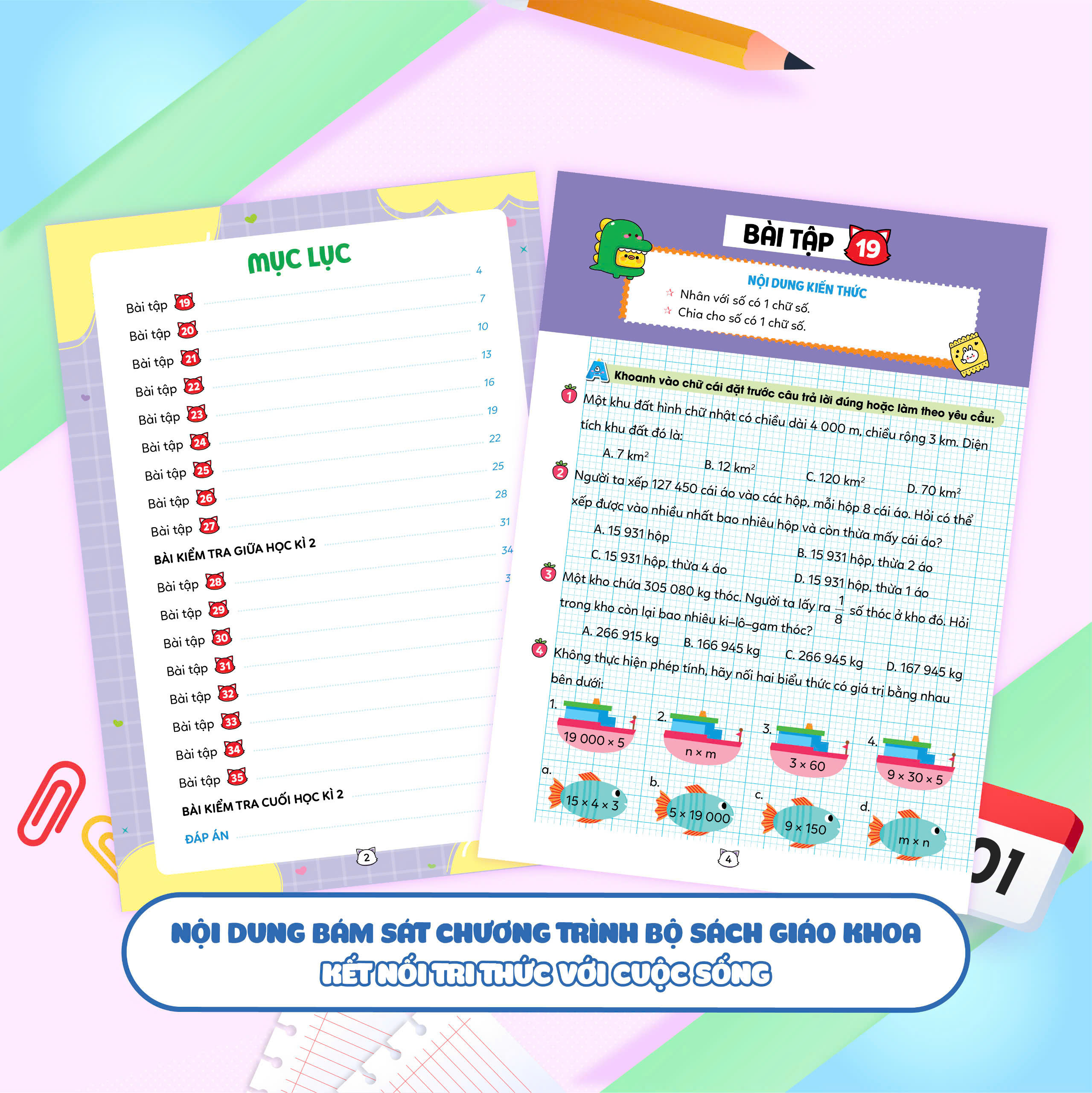 Bộ Vở Bài Tập Toán Tăng Cường Lớp 4 - Tập 2 (Theo Sách Giáo Khoa Kết Nối Tri Thức Với Cuộc Sống) - Ảnh 8