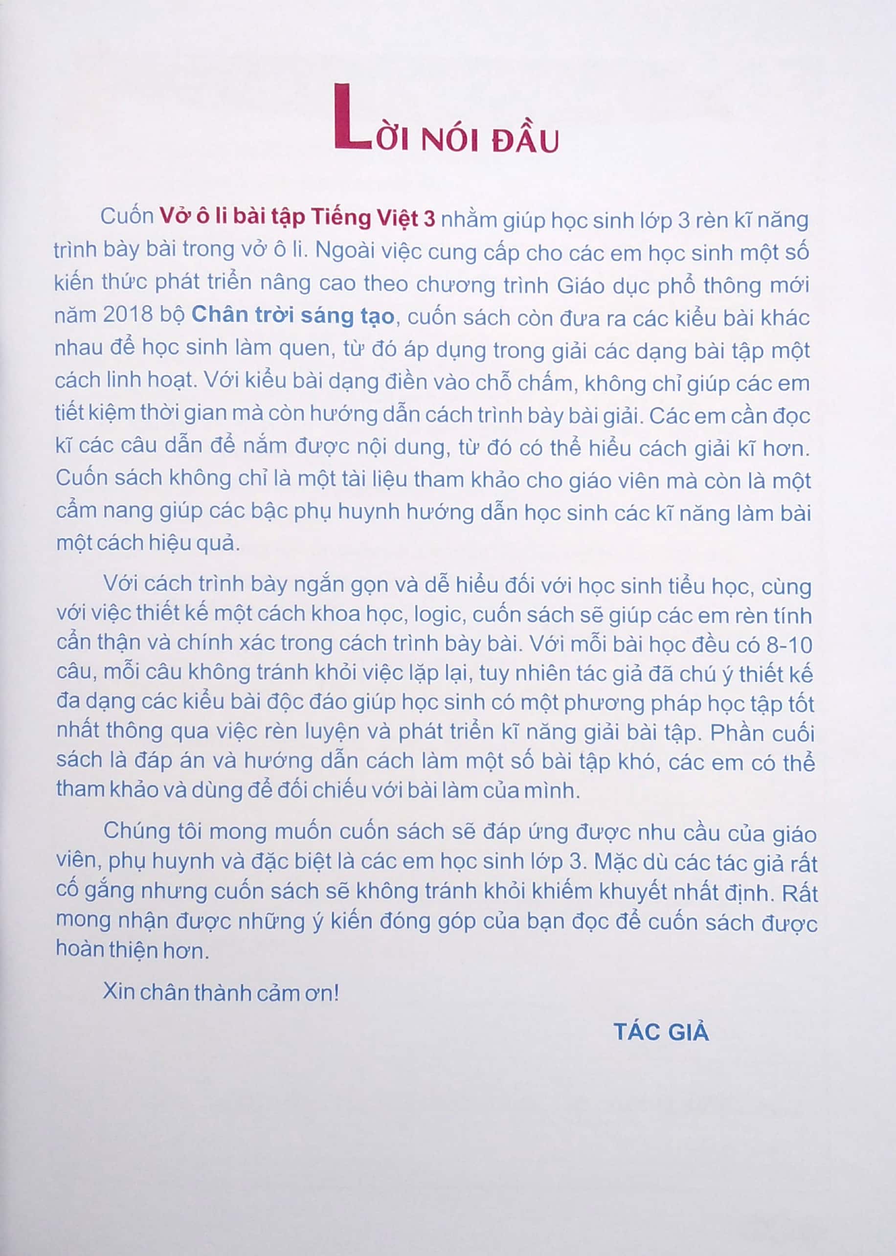 bộ vở ô li bài tập tiếng việt 3 - tập 1 - Ảnh 5