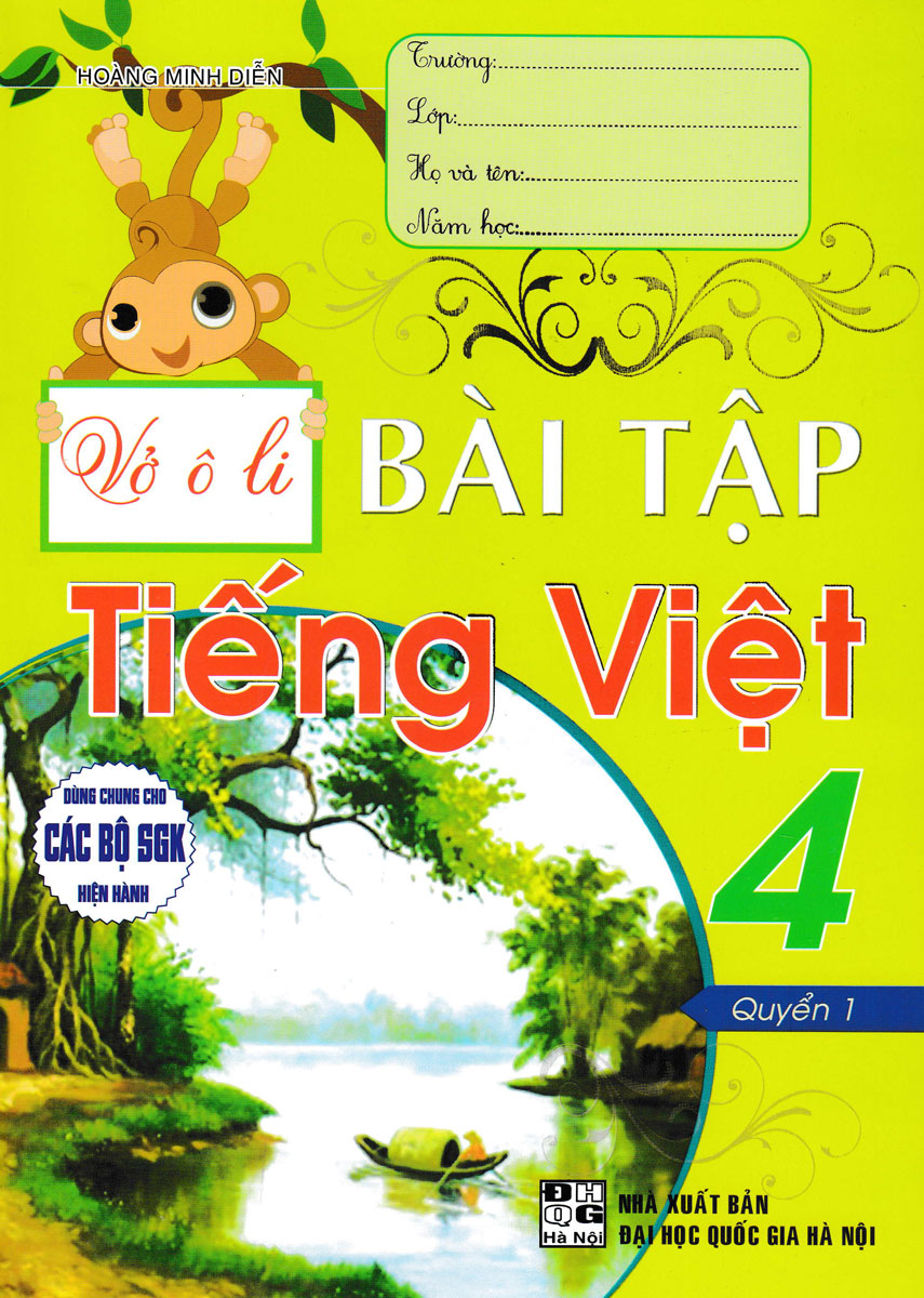 bộ vở ô li bài tập tiếng việt 4 - quyển 1 (dùng chung cho các bộ sgk hiện hành) - Ảnh 2