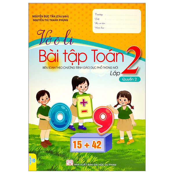 bộ vở ô li bài tập toán 2 - quyển 2 (biên soạn theo chương trình giáo dục phổ thông mới)