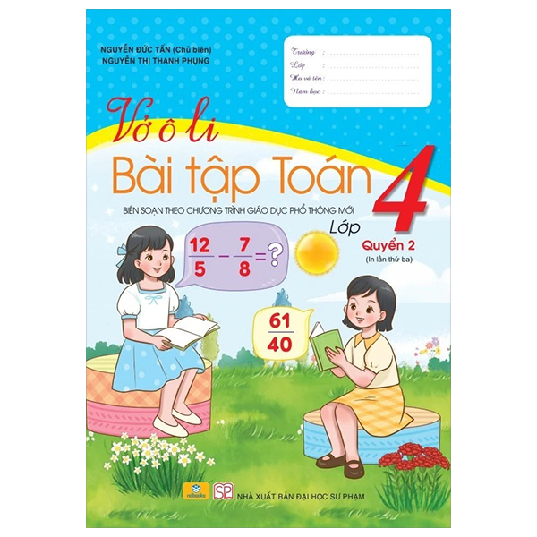 Bộ Vở Ô Li Bài Tập Toán 4 - Quyển 2