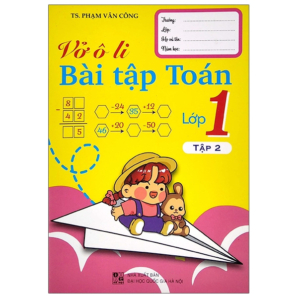 bộ vở ô li bài tập toán lớp 1 - tập 2