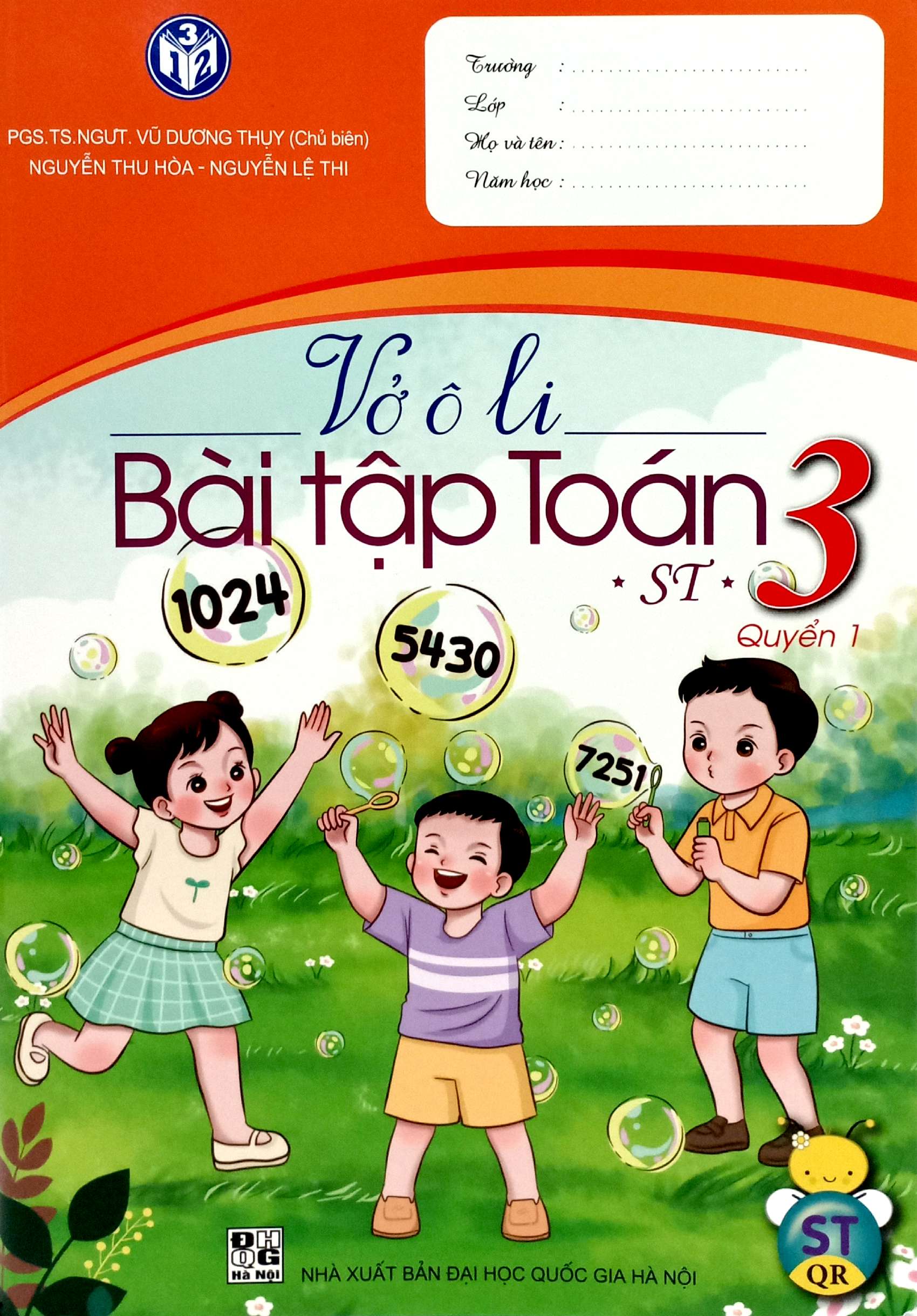 bộ vở ô li bài tập toán lớp 3 - quyển 1 - Ảnh 2