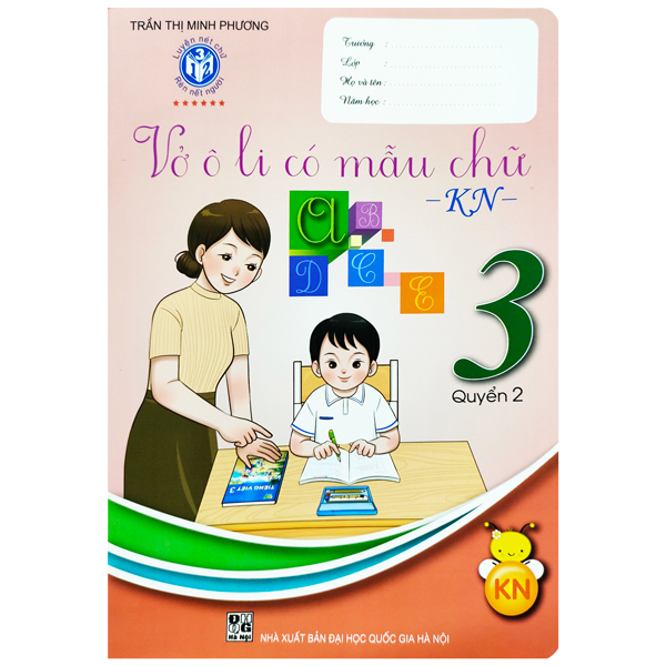 bộ vở ô li có mẫu chữ 3 - tập 2 (kết nối - 2022)