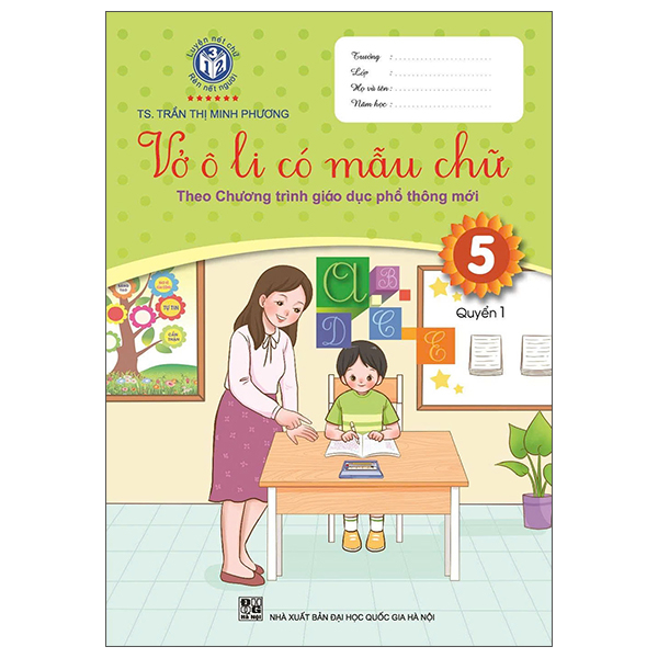 Bộ Vở Ô Li Có Mẫu Chữ 5 - Quyển 1 (Tái Bản 2025)