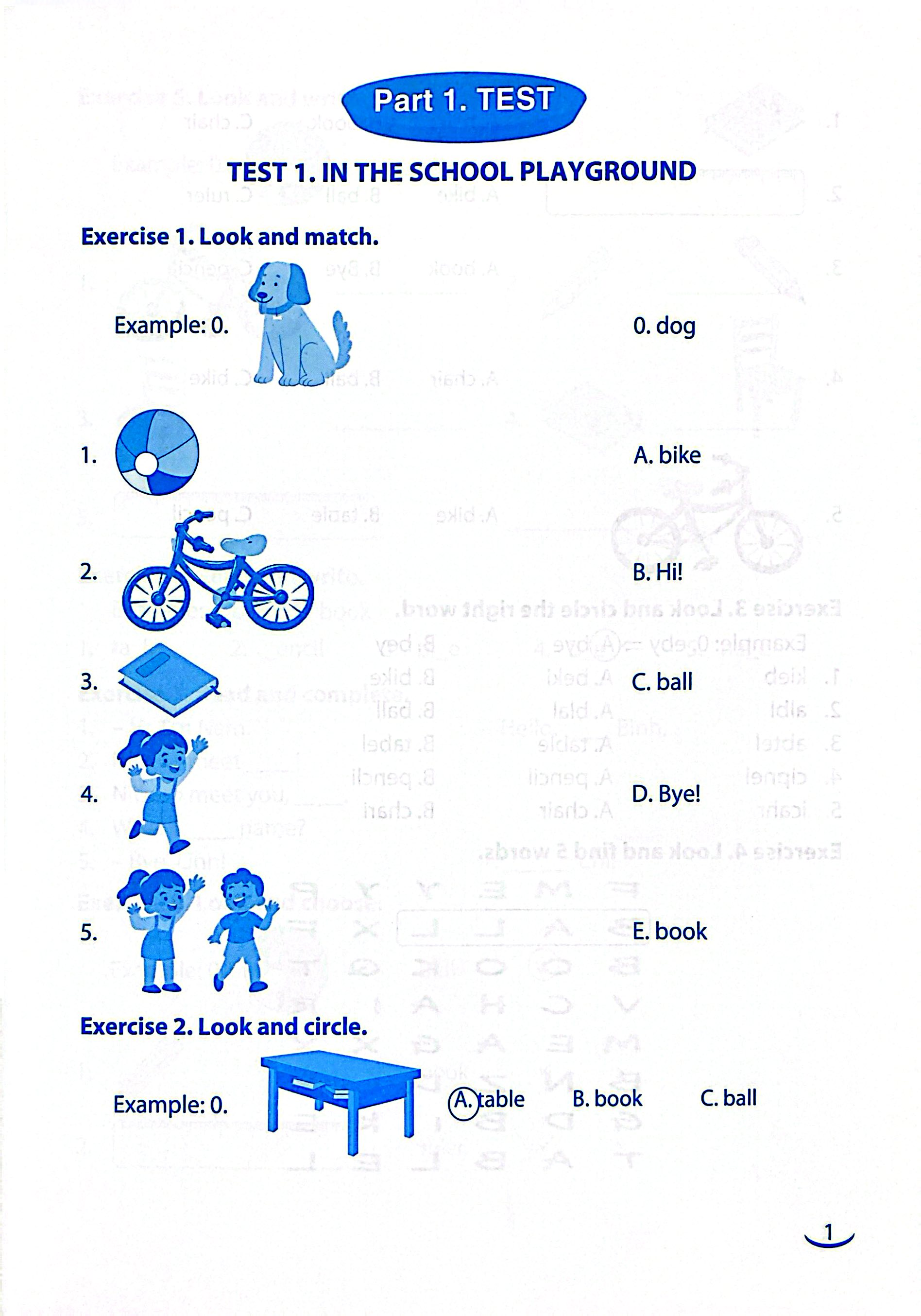Bộ Vở Ôn Tập Hè Môn Tiếng Anh - Lớp 1 - Ảnh 4