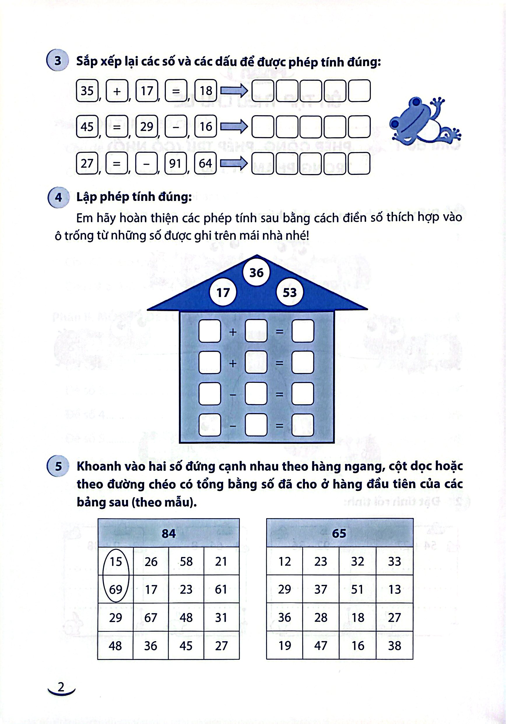 Bộ Vở Ôn Tập Hè Môn Toán - Lớp 2 - Ảnh 5
