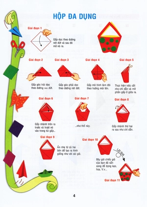 bộ vui cùng xếp giấy origami - tập 6 - Ảnh 6