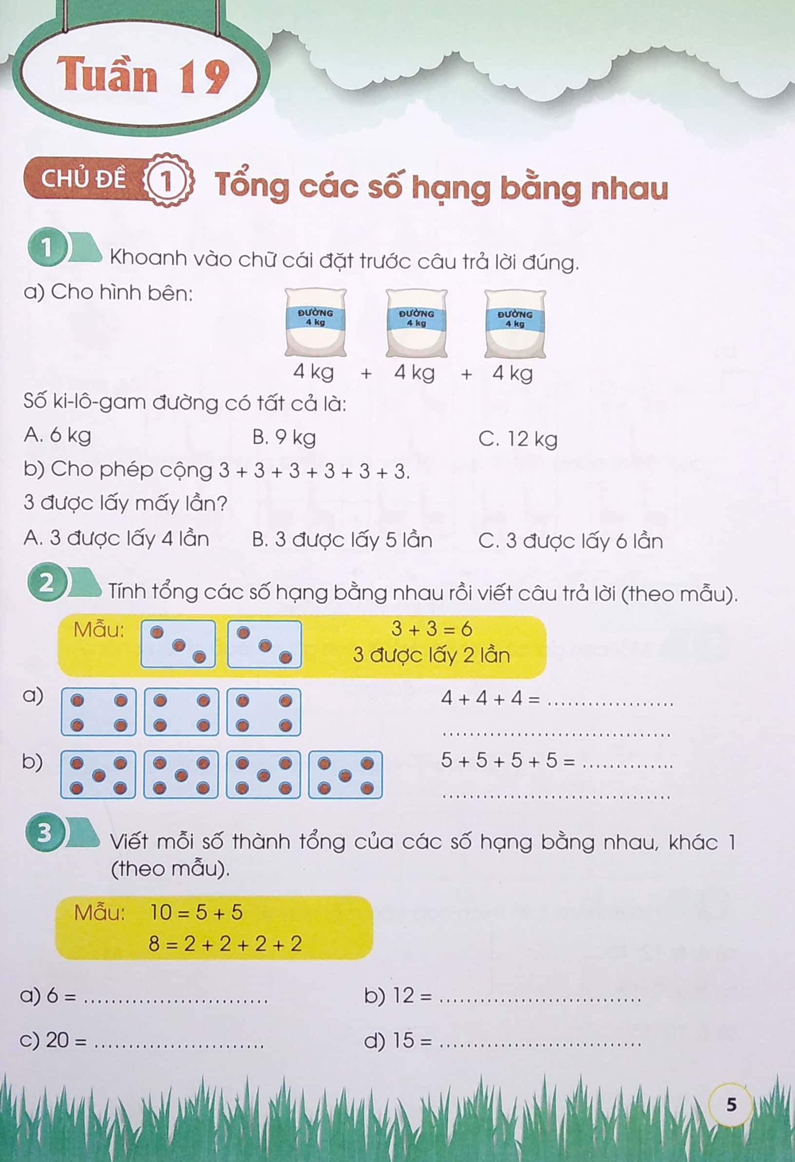bộ vui học toán lớp 2 - tập 2 (dành cho buổi thứ hai - bộ sách chân trời sáng tạo) (tái bản 2022) - Ảnh 5