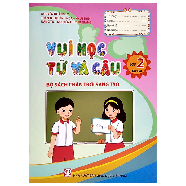 bộ vui học từ và câu lớp 2 - tập 2 (bộ sách chân trời sáng tạo)