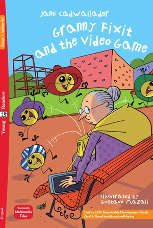 bộ young eli readers - granny fixit and the video game - stage 1 below a1 - downloadable multimedia - Ảnh 2