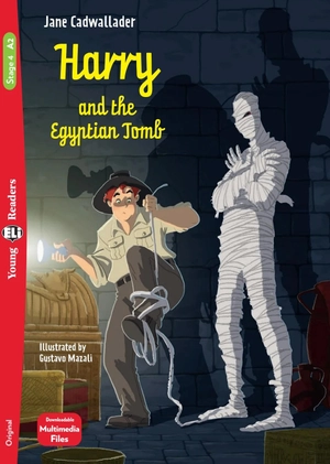 bộ young eli readers - harry and the egyptian tomb - stage 4 a2 - downloadable multimedia - Ảnh 2