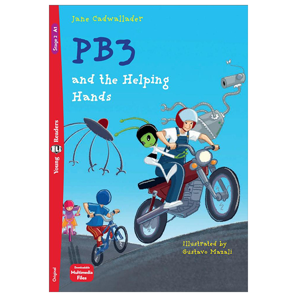 bộ young eli readers - pb3 and the helping hands - stage 2 a1 - downloadable multimedia