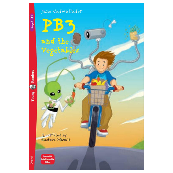 bộ young eli readers - pb3 and the vegetables - stage 2 a1 - downloadable multimedia