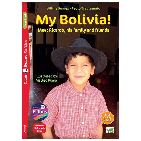 bộ young eli readers real lives - my bolivia! - stage 4 a2 - downloadable multimedia files