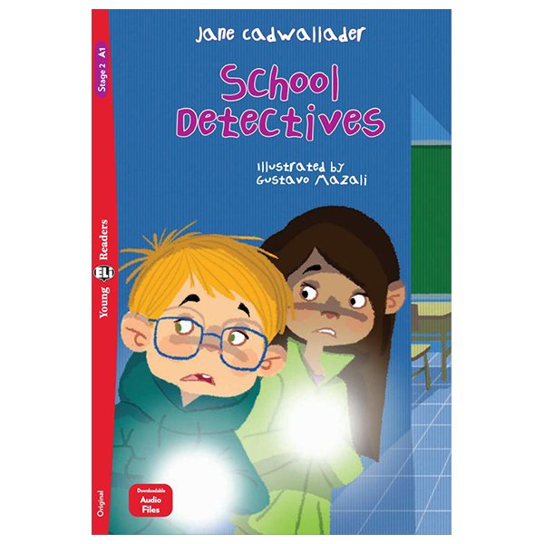 bộ young eli readers - school detectives - stage 2 a1 - downloadable audio files