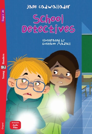 bộ young eli readers - school detectives - stage 2 a1 - downloadable audio files - Ảnh 2