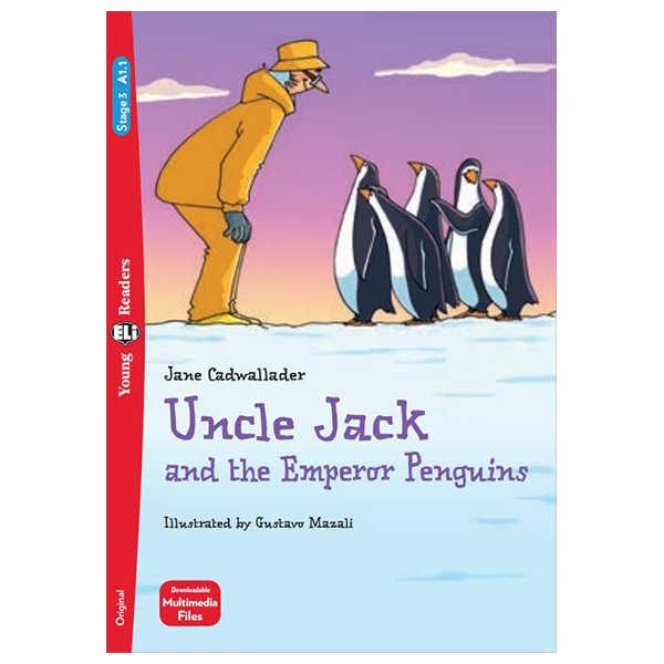 bộ young eli readers - uncle jack and the emperor penguins - stage 3 a1.1 - downloadable multimedia